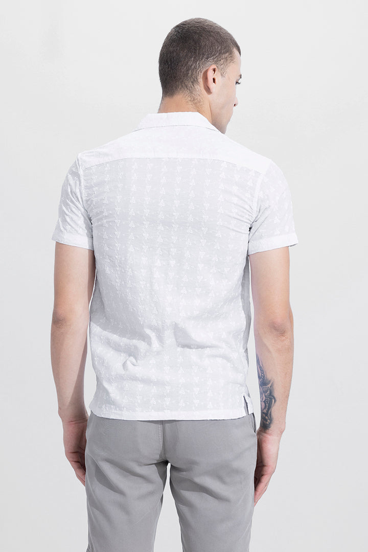 Triangle Leaf White Shirt