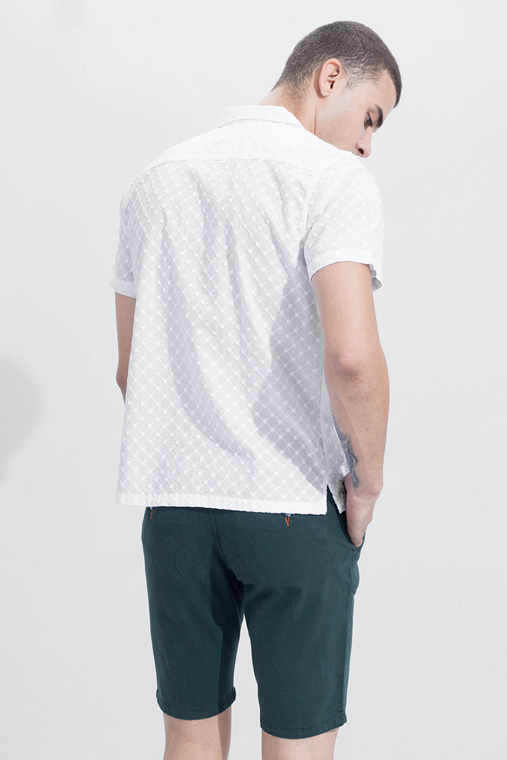 Fuse Dot White Embroidery Shirt