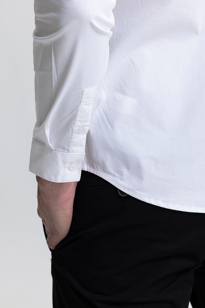 Trailing Line White Shirt