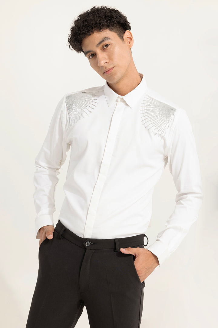 Semi Sequins White Shirt