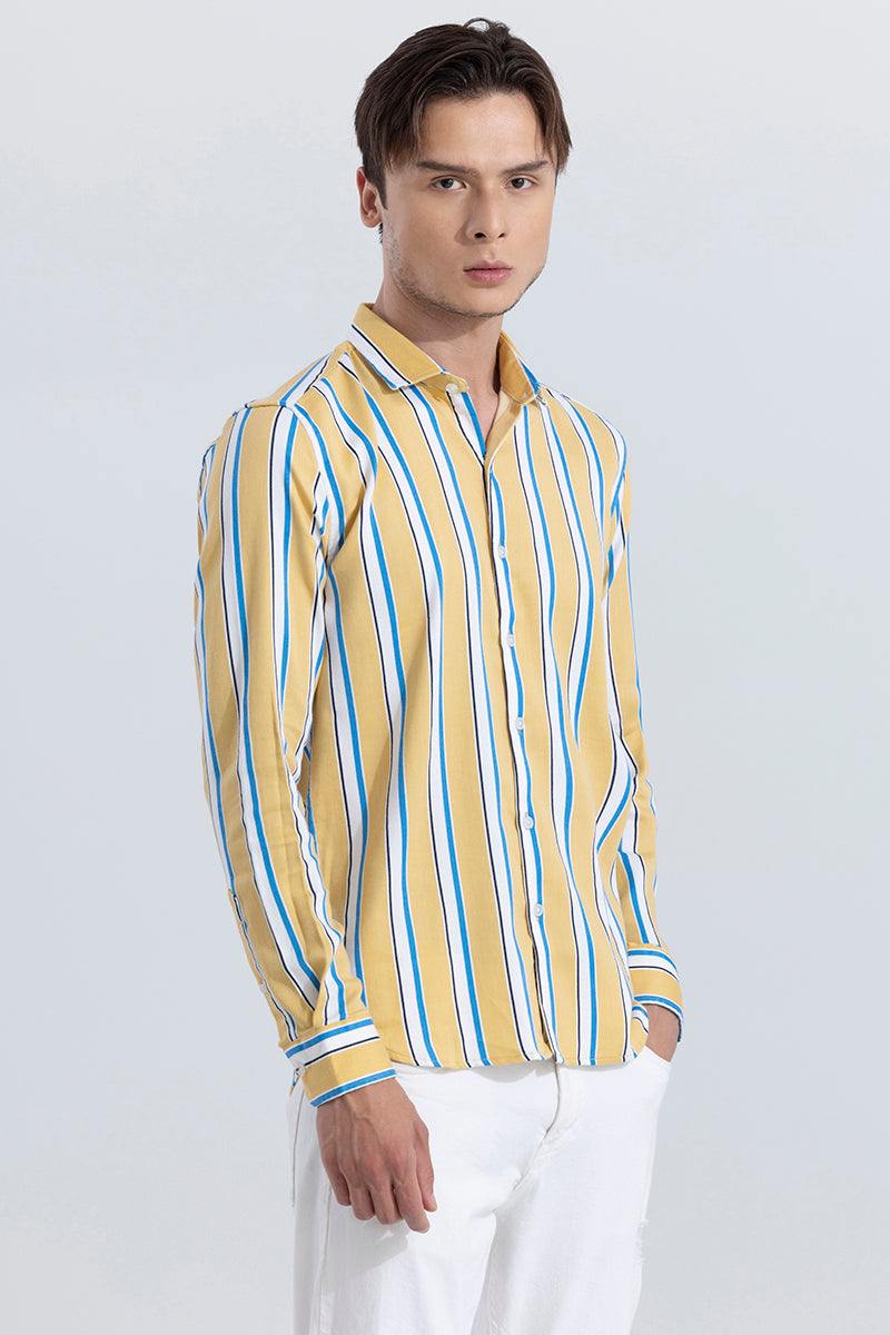 Vivid Stripe Yellow Shirt