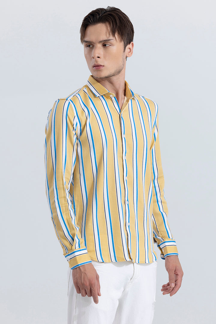 Vivid Stripe Yellow Shirt