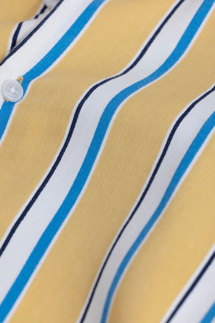 Vivid Stripe Yellow Shirt