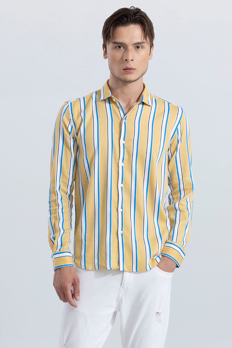 Vivid Stripe Yellow Shirt