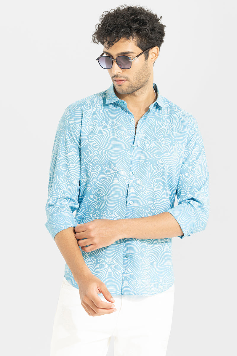 Feng Sky Blue Shirt