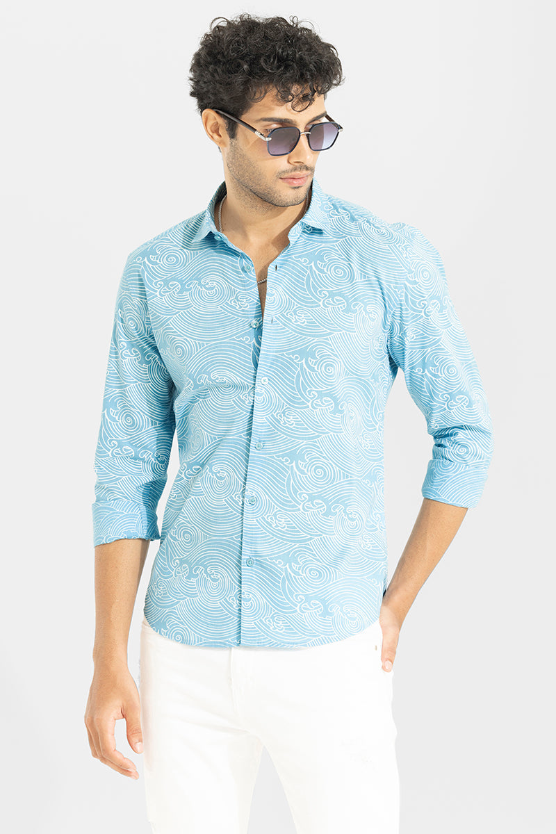 Feng Sky Blue Shirt