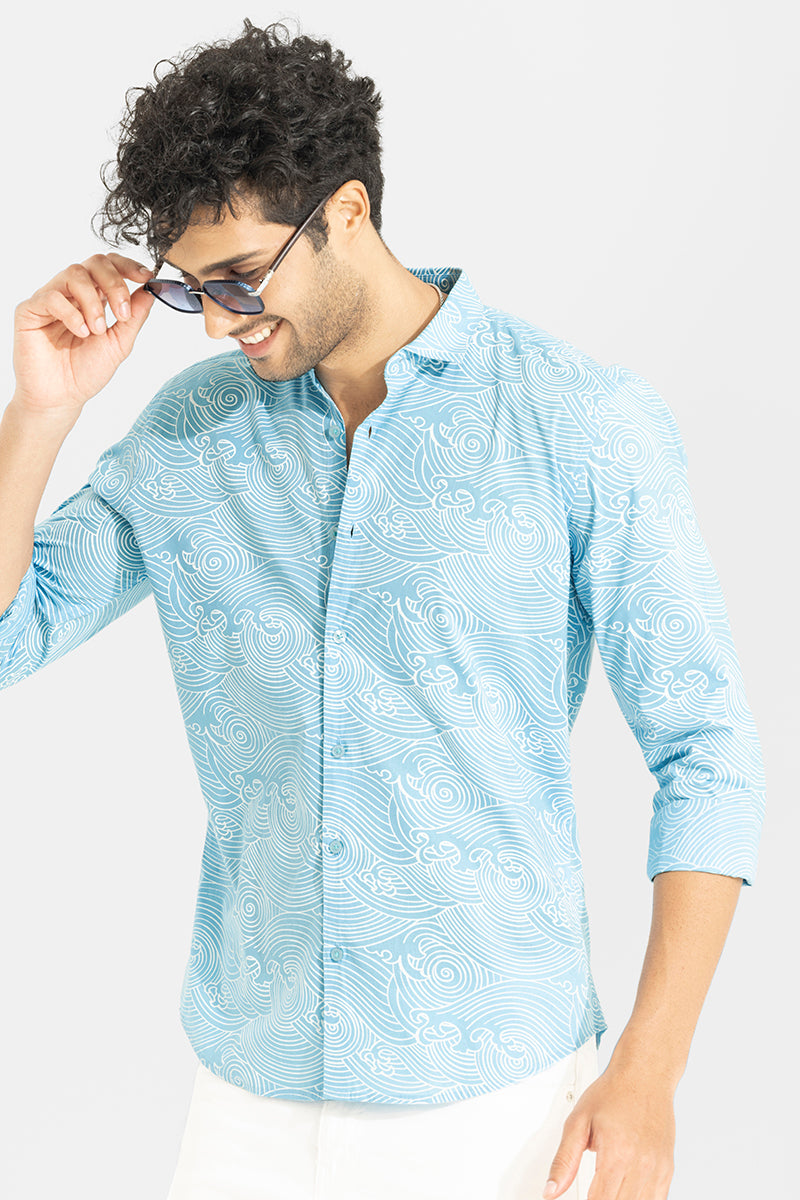 Feng Sky Blue Shirt