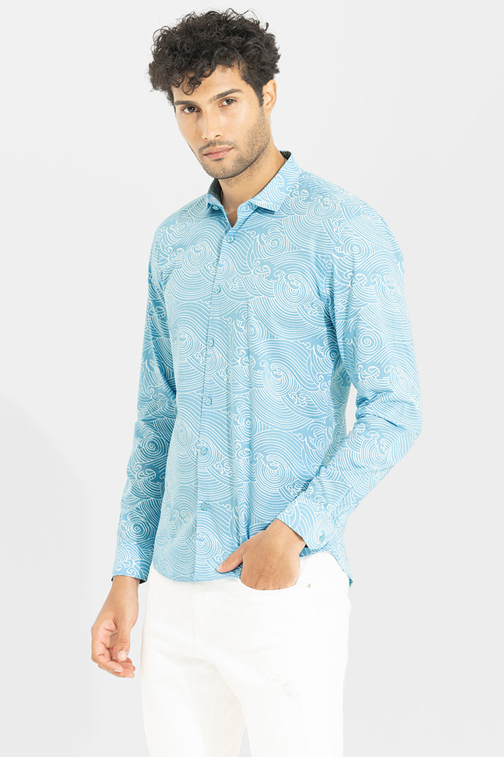 Feng Sky Blue Shirt