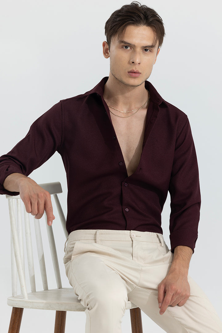 Crapepoly Maroon Shirt