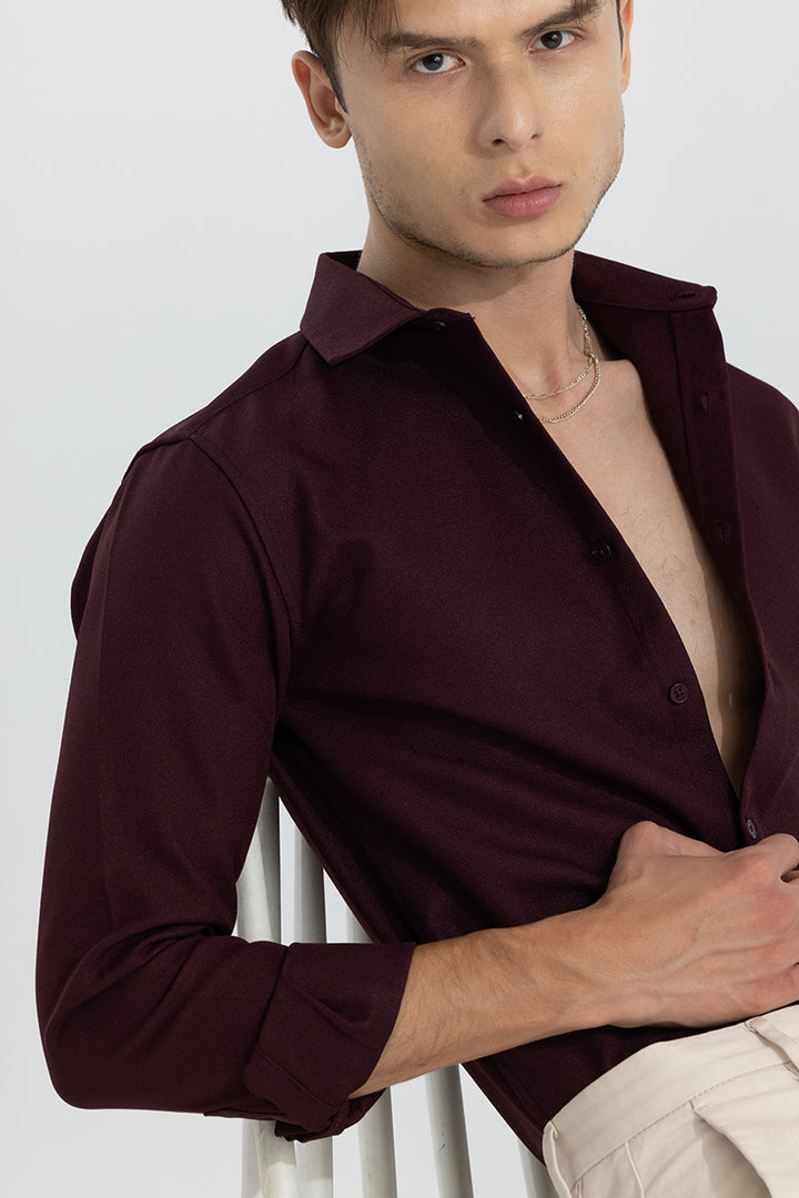 Crapepoly Maroon Shirt