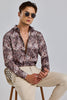 SpottedSculpt Brown Shirt