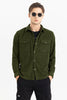 Jezzi Olive Corduroy Overshirt