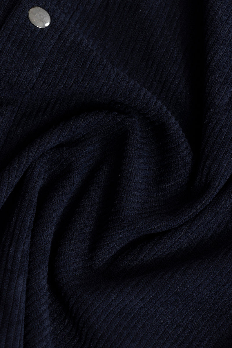 Jezzi Navy Corduroy Overshirt