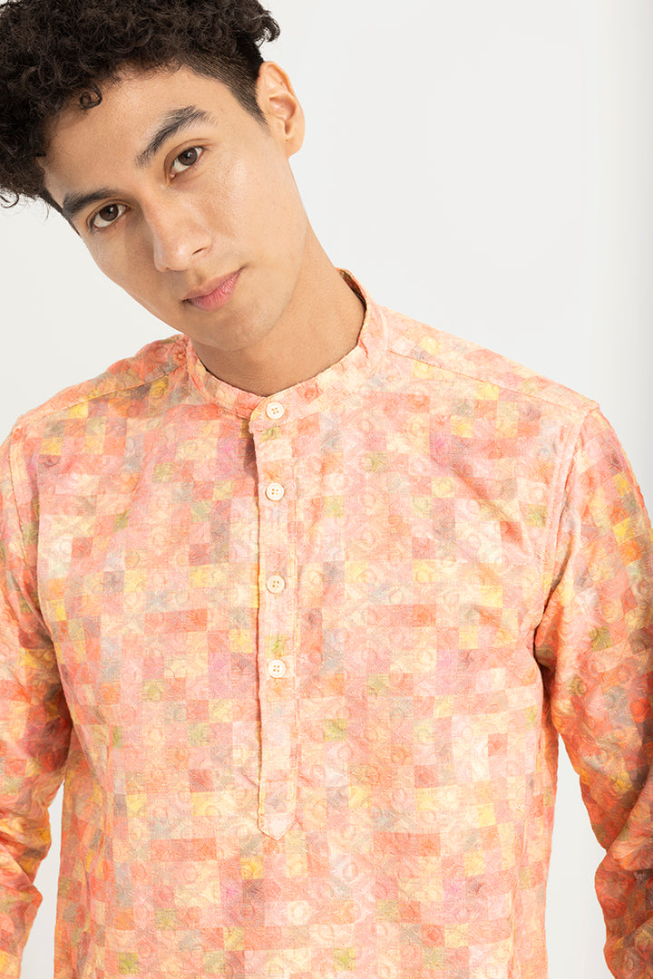 Multicolour Embroidery Kurta