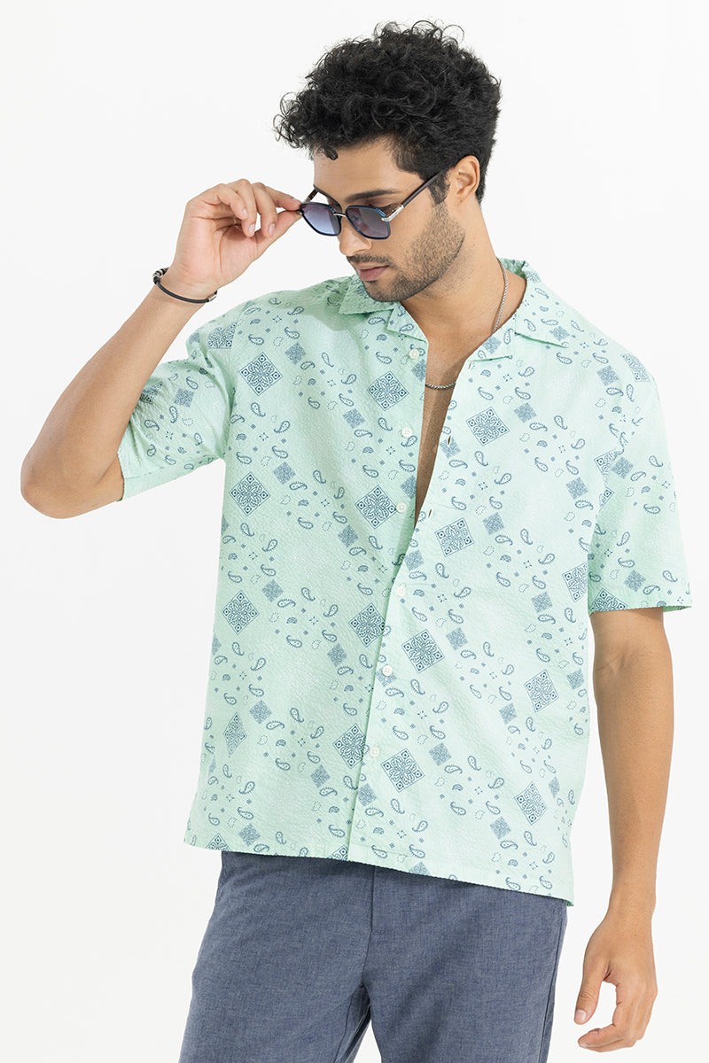 Dwarf Paisley Green Shirt