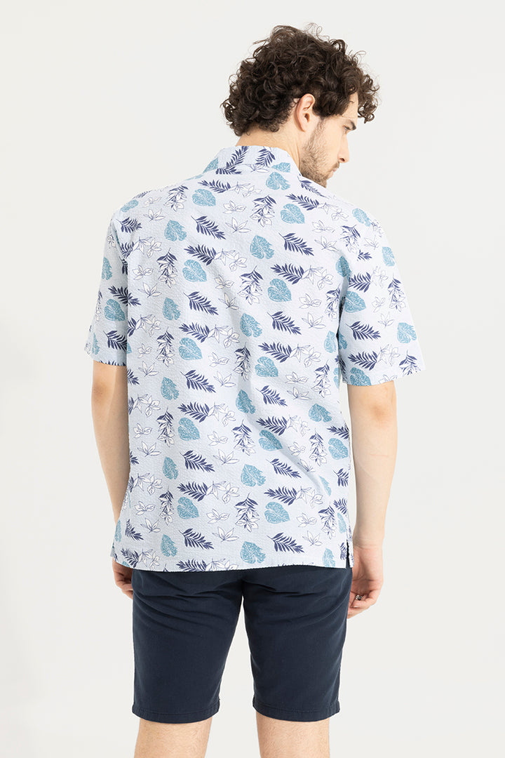 Tropic Seer Sucker Blue shirt