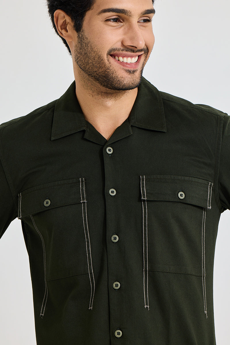 Hawky Olive Shirt