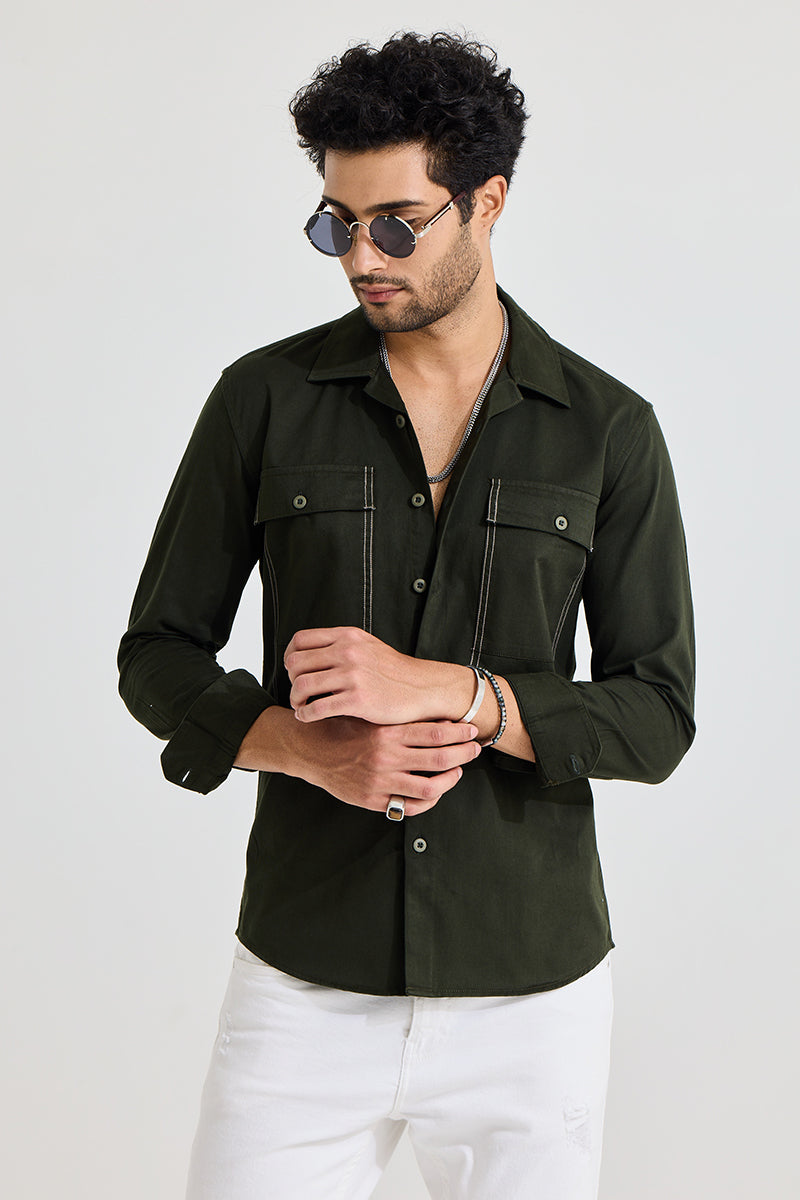 Hawky Olive Shirt