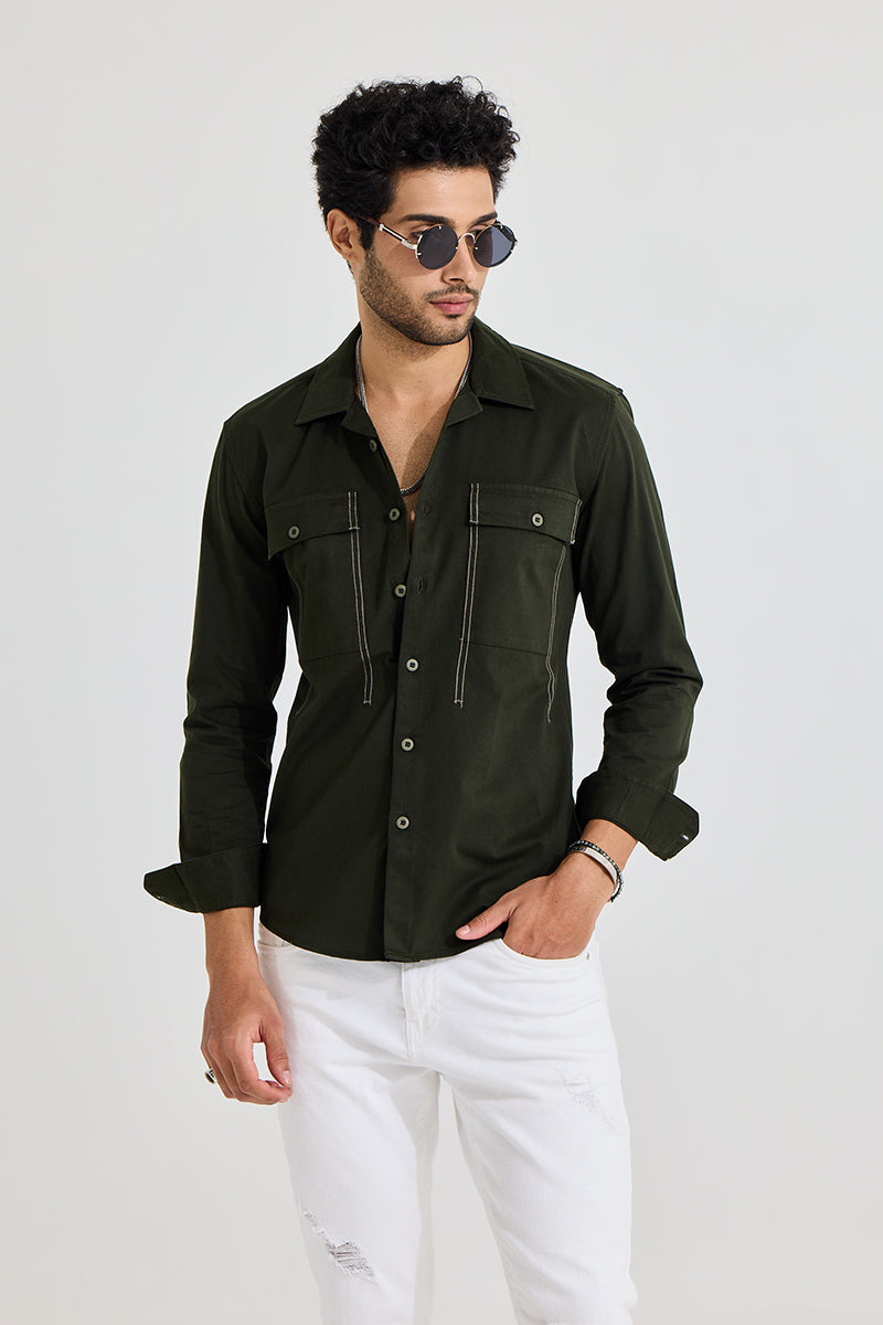 Hawky Olive Shirt