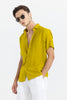 Textured Line Mustard Shirt