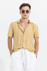 Textured Line Beige Shirt