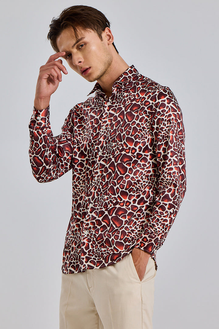 Moltenlava Brown Shirt