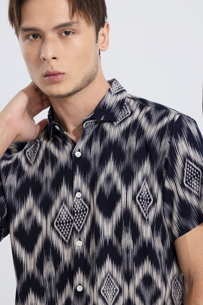 Ornic Tribe Ink Blue Shirt