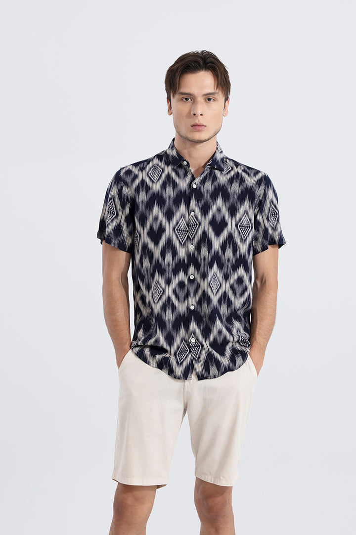 Ornic Tribe Ink Blue Shirt