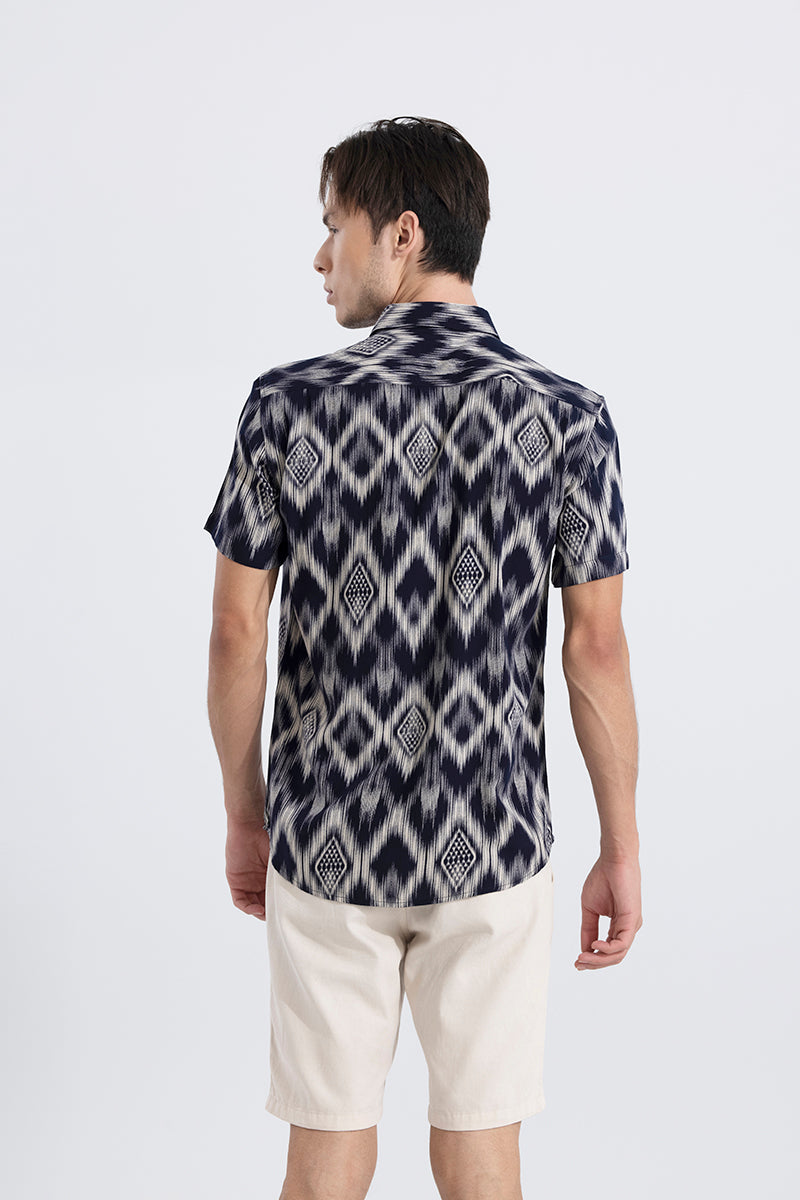 Ornic Tribe Ink Blue Shirt