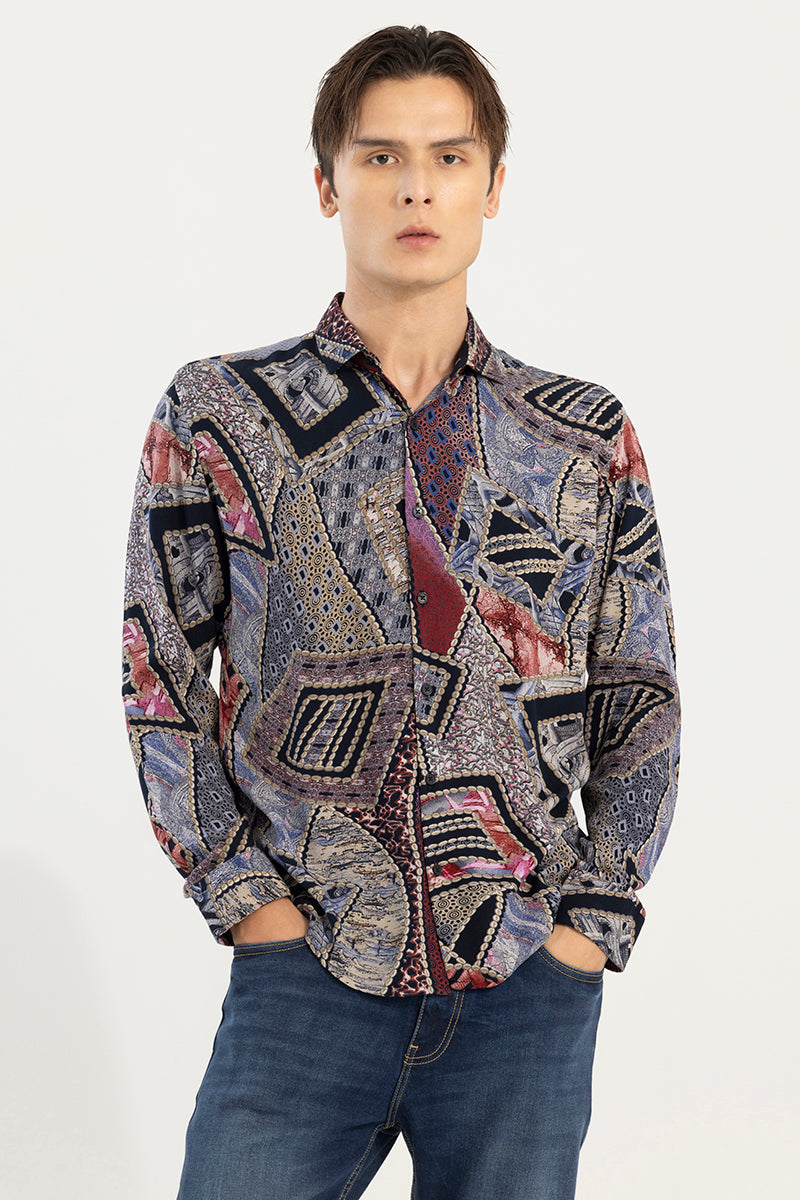 Prism Paisley Grey Shirt