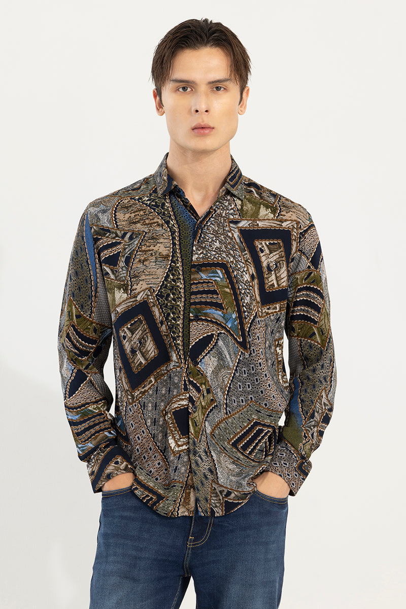 Prism Paisley Olive Shirt