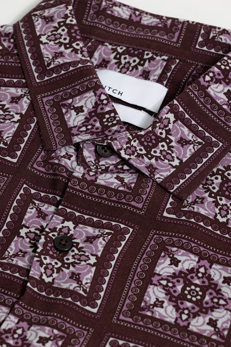 Melody Paisley Burgundy Shirt