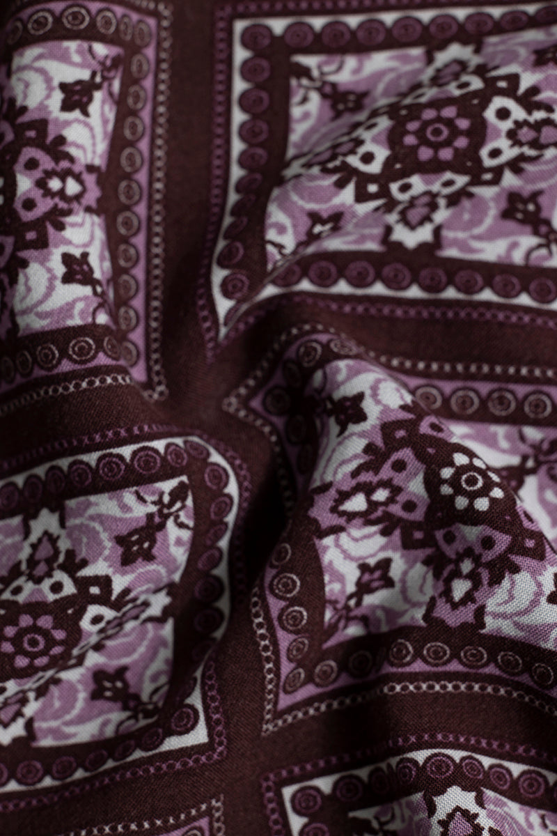 Melody Paisley Burgundy Shirt