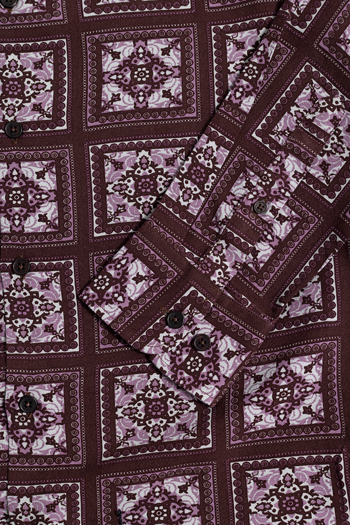 Melody Paisley Burgundy Shirt