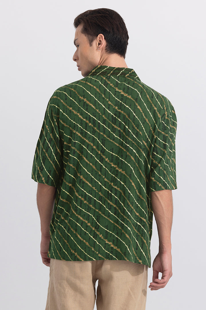 Solace Silken Green Oversized Shirt