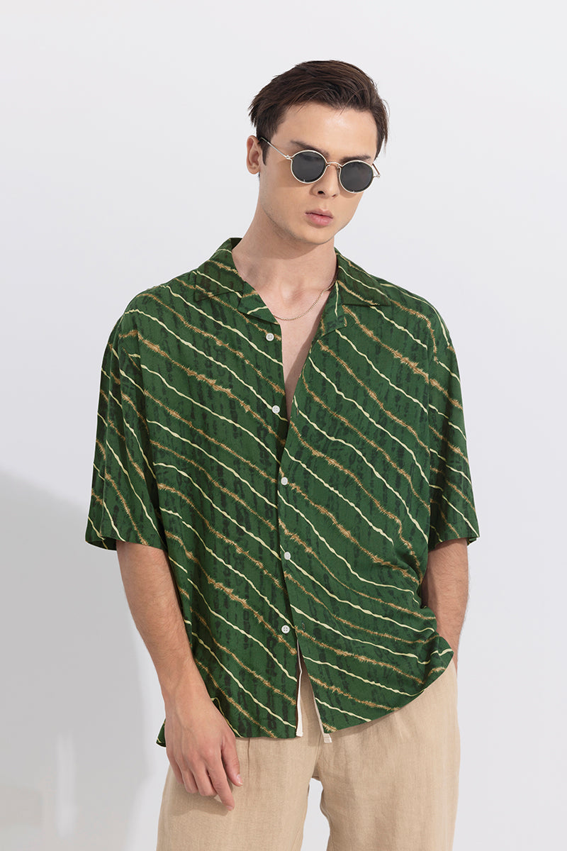 Solace Silken Green Oversized Shirt