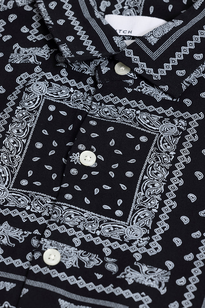 Jubilee Paisley Black Shirt