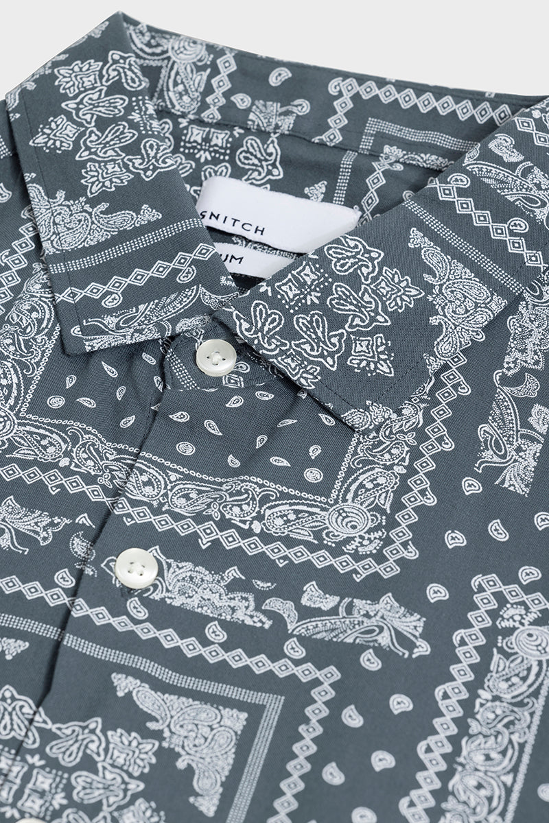 Jubilee Paisley Grey Shirt