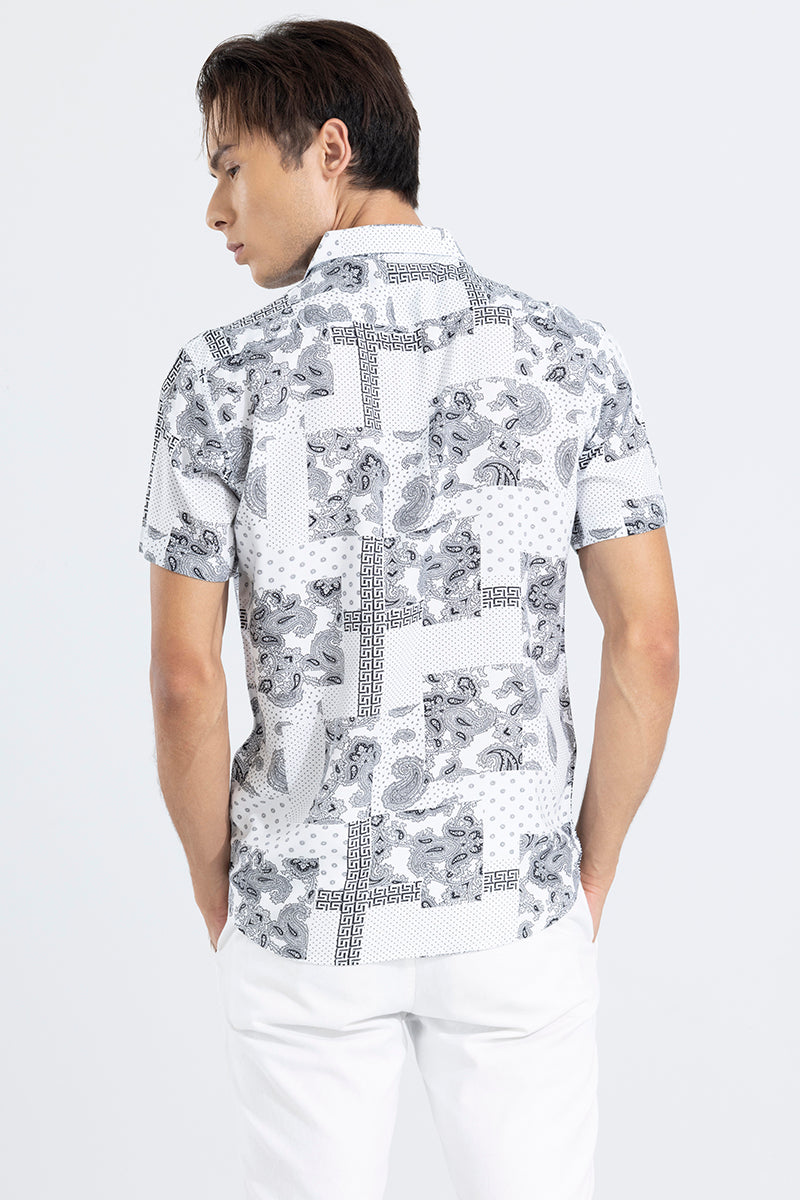 Symphony Paisley White Shirt