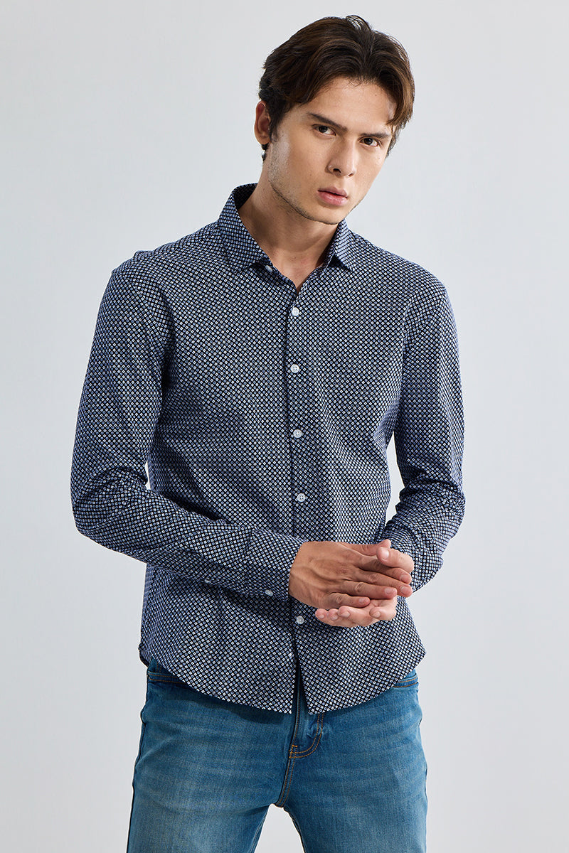 EasyFlex Motif Design Blue Shirt