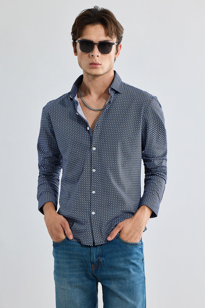 EasyFlex Motif Design Blue Shirt