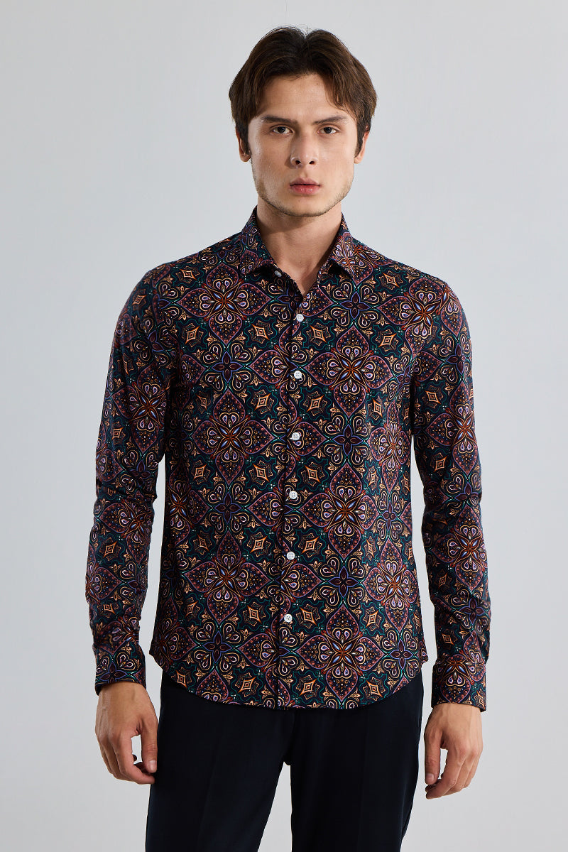 EasyFlex Petal Motif Multicolour Shirt