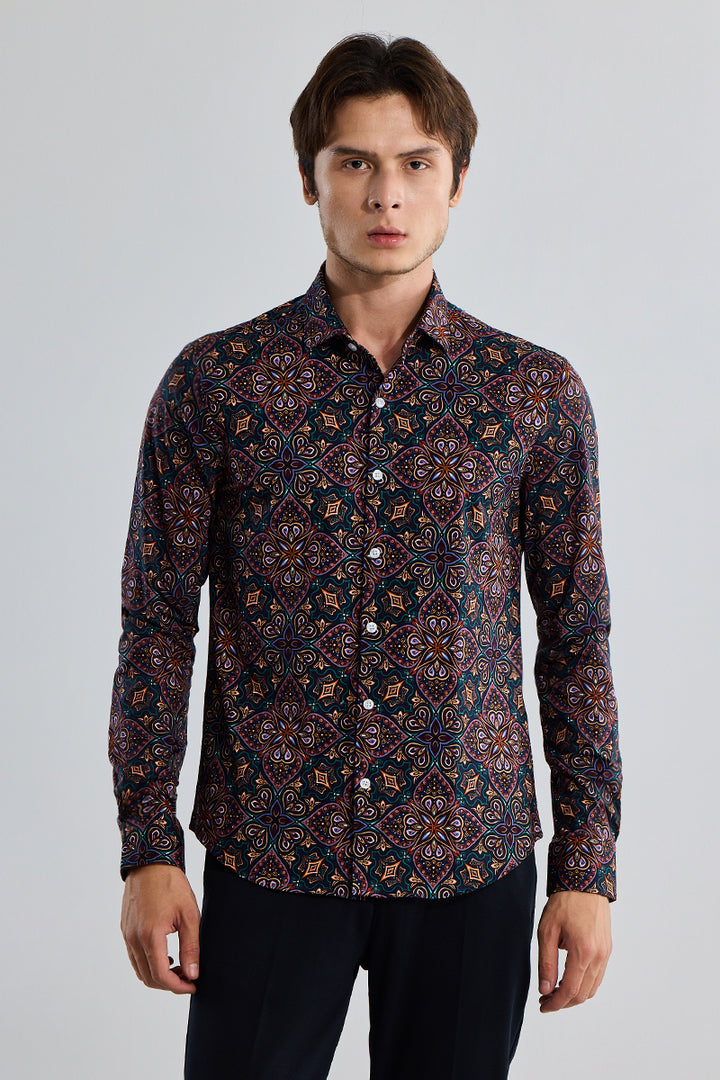 EasyFlex Petal Motif Multicolour Shirt