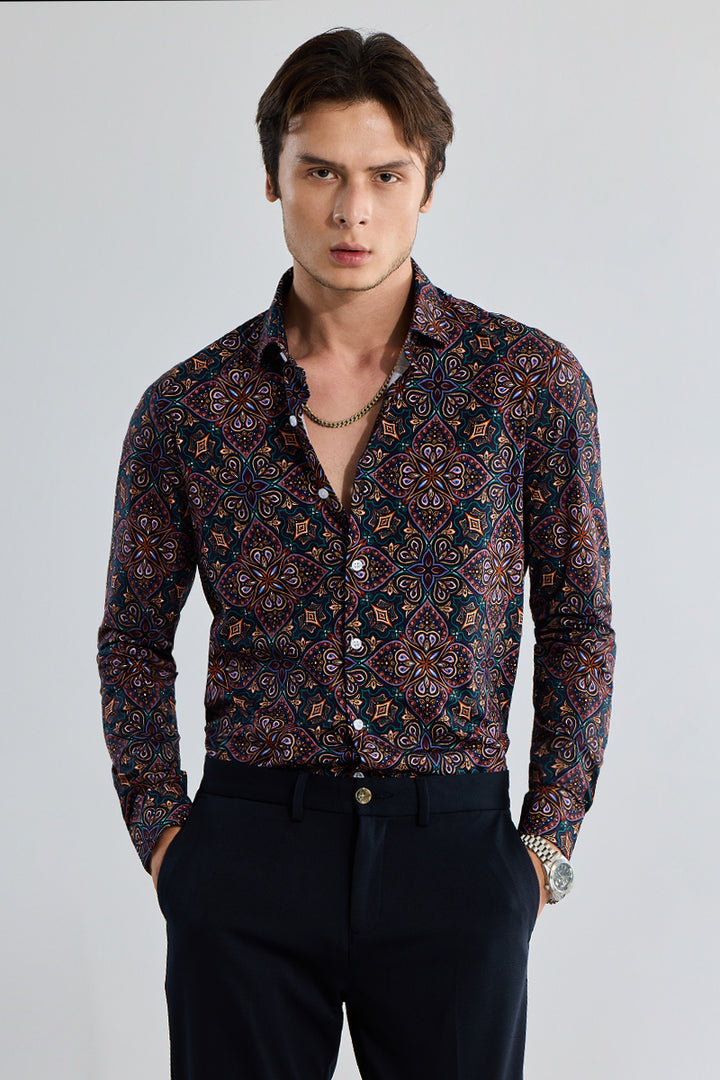 EasyFlex Petal Motif Multicolour Shirt