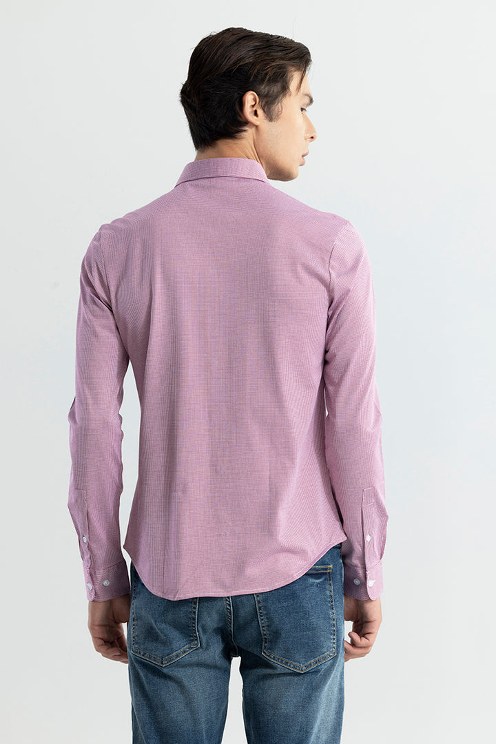 EasyFlex Self Design Coral Pink Shirt