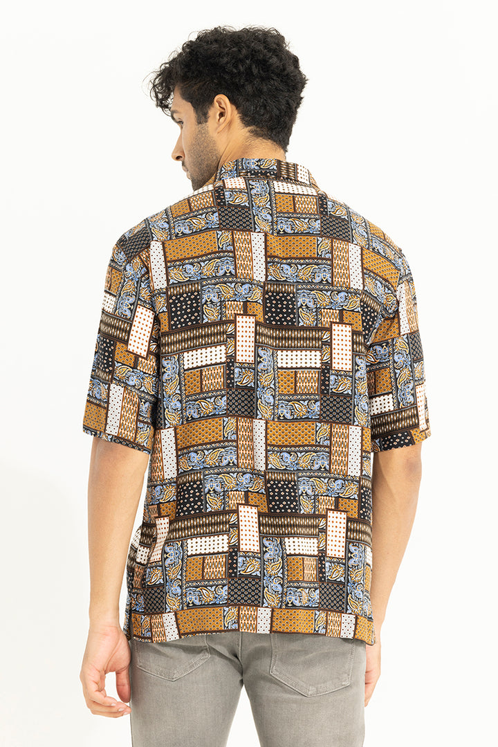 Squarix Brown Oversized Shirt