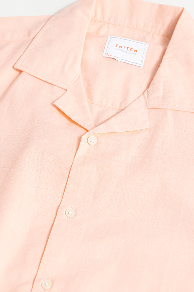 Cambric Linen Orange Shirt