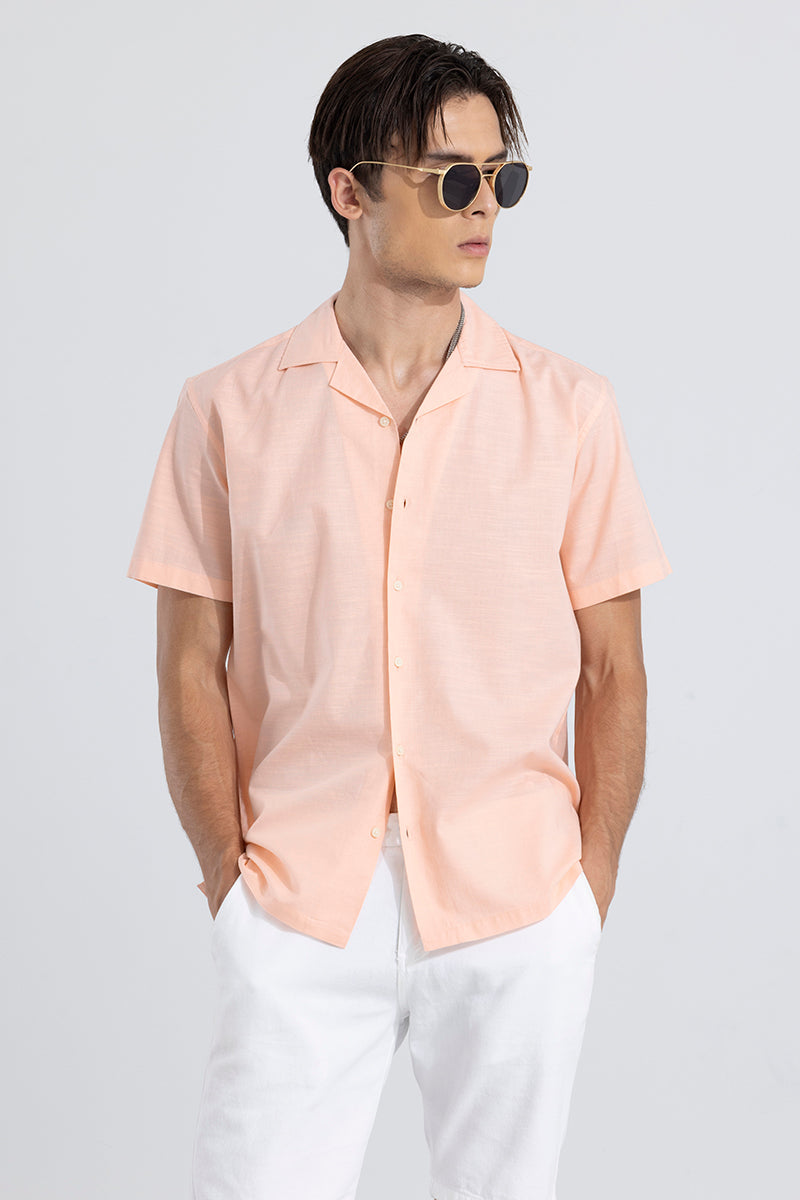 Cambric Linen Orange Shirt