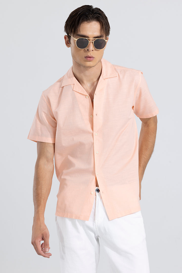 Cambric Linen Orange Shirt