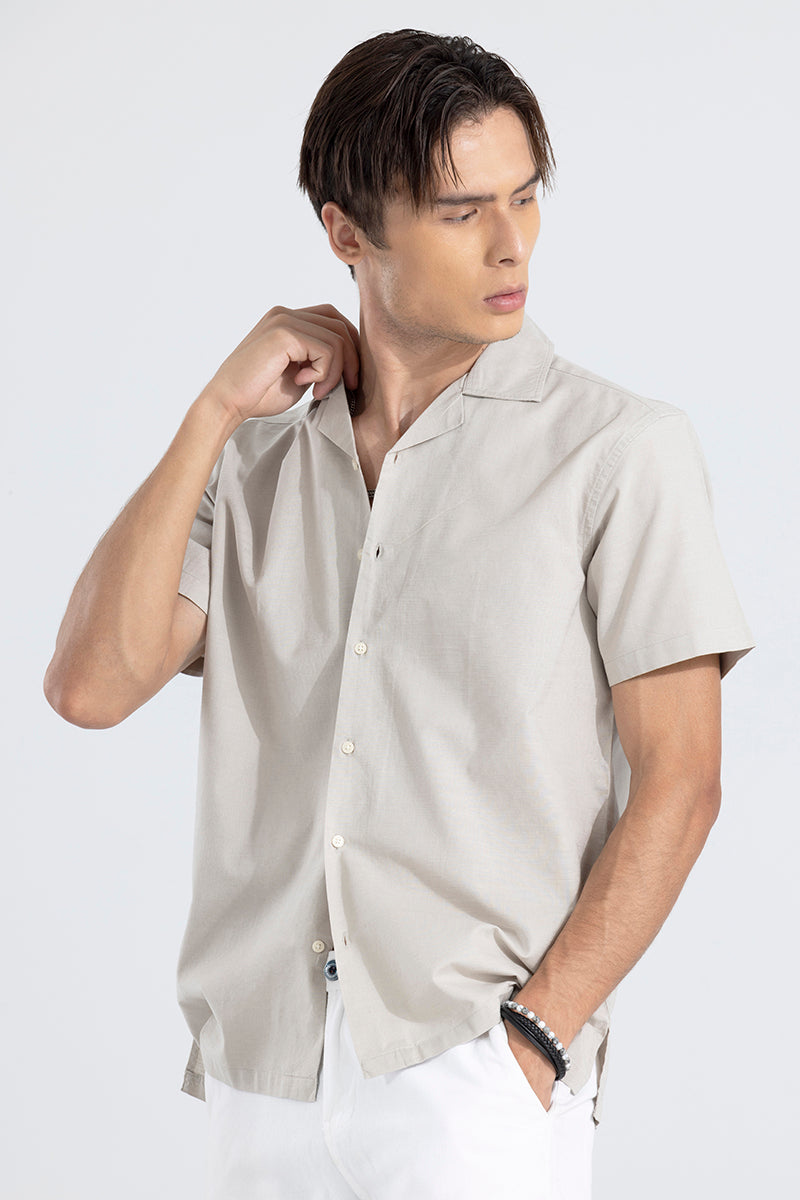 Cambric Linen Grey Shirt